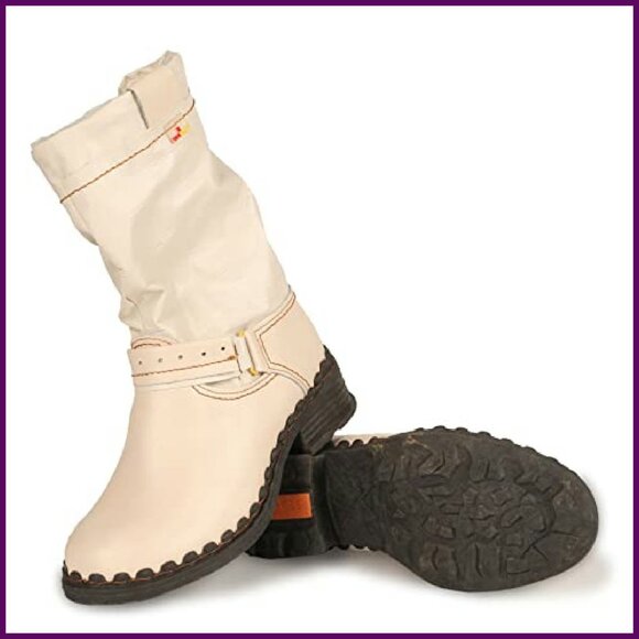 Women's Faux Leather Winter Boots with Faux Fur Lining Side Zipper - Picture 5 of 6